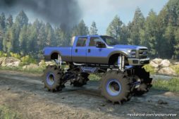 SnowRunner Car Mod: Bbcustoms F-350 Diesel Mega MUD Truck V1.6.9 (Image #4)