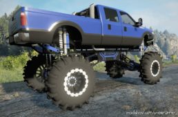 SnowRunner Car Mod: Bbcustoms F-350 Diesel Mega MUD Truck V1.6.9 (Image #5)