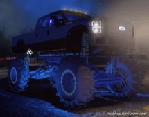 SnowRunner Car Mod: Bbcustoms F-350 Diesel Mega MUD Truck V1.6.9 (Image #8)