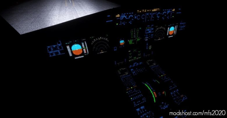A320NX FBW (Black Cockpit / Blue Lighting) V2.0 for Microsoft Flight Simulator 2020
