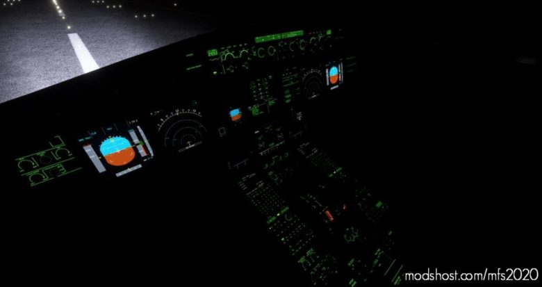 A320NX FBW (Black Cockpit / Green Lighting) V3.0 for Microsoft Flight Simulator 2020