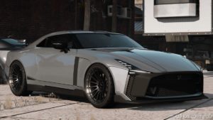 GTA 5 Nissan Vehicle Mod: 2021 Nissan GT-R50 By Italdesign (Image #4)