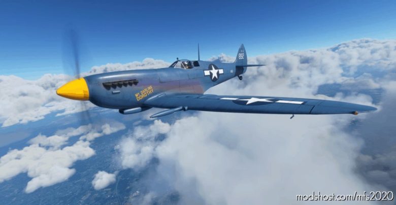 Supermarine Spitfire Mk.ix Usaaf 7TH PRG “MY Darling Dorothy” for Microsoft Flight Simulator 2020