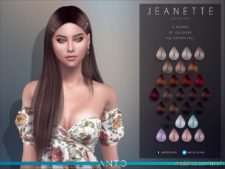 Jeanette (Hairstyle) for The Sims 4