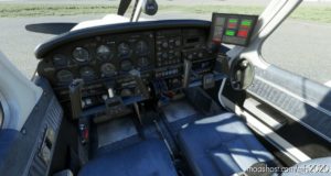 Piper PA28R Arrow III (Justflight) – Clean Blue Interior V2.5 for Microsoft Flight Simulator 2020