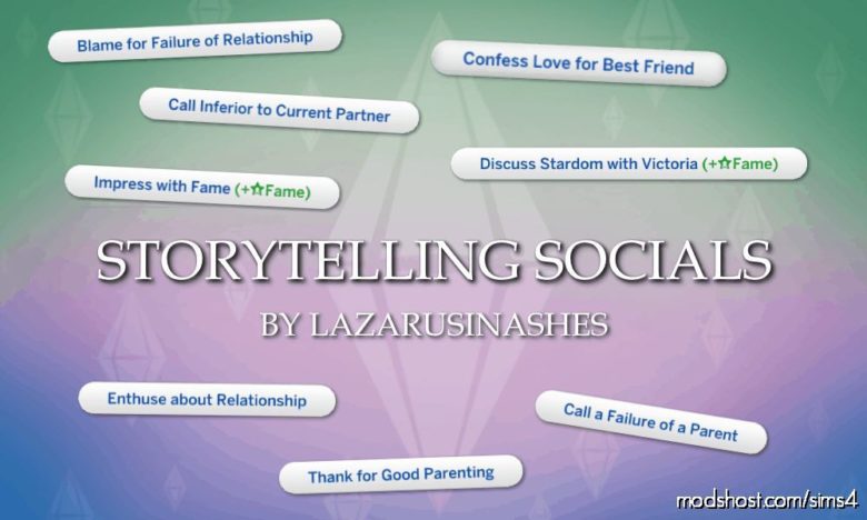 Story Telling Socials V0.9 for The Sims 4