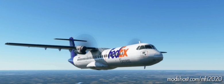 ATR72-600 Fedex The Color Of The Plane HAS Been Reconstructed for Microsoft Flight Simulator 2020