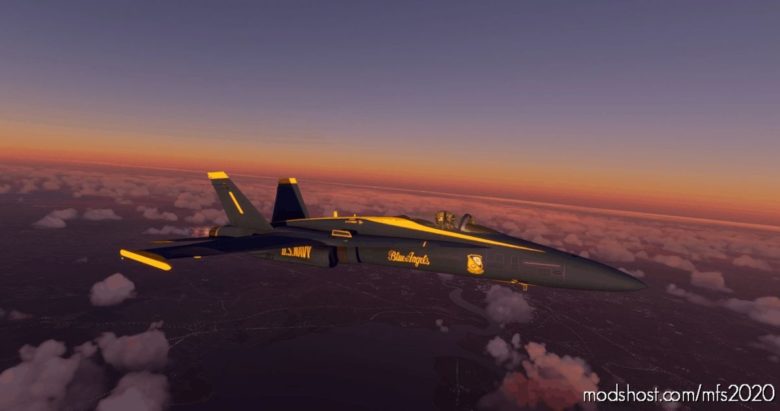 FA-18 (FSX Converted) Textures Upscaled. (Afterburners ARE Broken) V1.1 for Microsoft Flight Simulator 2020