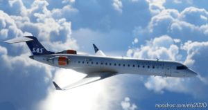 MSFS 2020 8K Livery Mod: CRJ 700 – Scandinavian Airlines (SAS) “OLD” Style – 8K Ultra Quality V1.0.5 (Image #3)