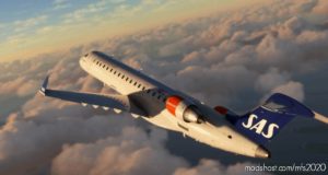 MSFS 2020 8K Livery Mod: CRJ 700 – Scandinavian Airlines (SAS) “OLD” Style – 8K Ultra Quality V1.0.5 (Image #4)