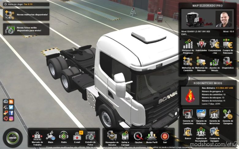 Profile Mapa Eldorado PRO By Elvis Felix 1.7.8 for Euro Truck Simulator 2