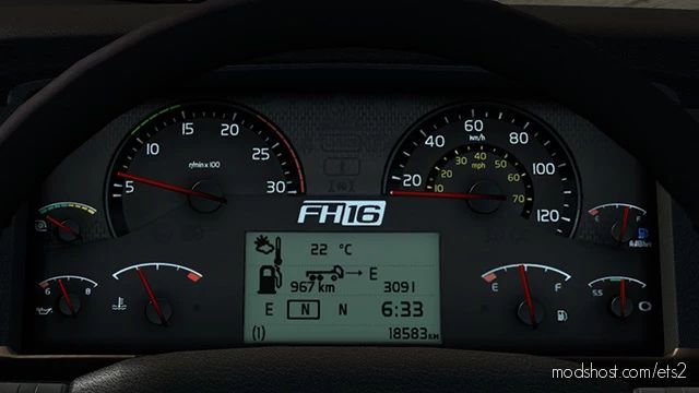 Volvo FH16 2009 HD Gauges [1.40] for Euro Truck Simulator 2