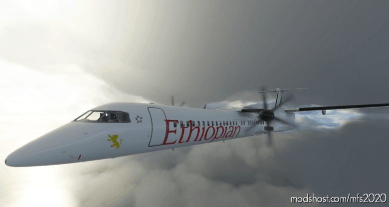 Ethiopian Airlines Dash 8 Q400 | 4K for Microsoft Flight Simulator 2020
