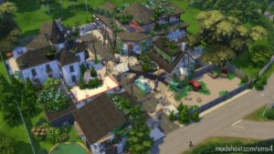 Full Apocalypse Town – 64×64 [NO CC] for The Sims 4