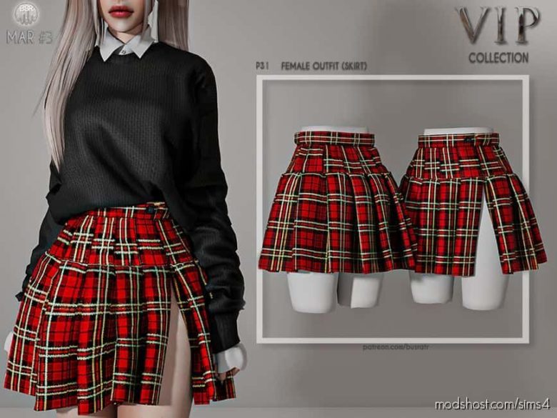 Female Outfit (Skirt) P31 for The Sims 4