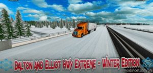 ATS Map Mod: Dalton And Elliot Extreme Winter Edition 1.40 (Image #2)