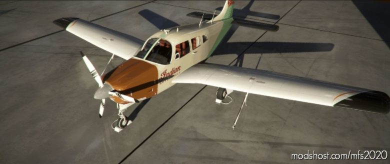 Piper Arrow III Fictional “Indian Motorcycle” Livery 4K for Microsoft Flight Simulator 2020