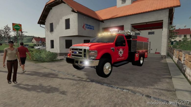 American Fire Engine V4.0 for Farming Simulator 19
