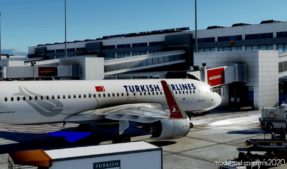 MSFS 2020 A320neo Livery Mod: A32NX Flybywire | Airbus A320Neo Turkish Airlines Tc-Jbq / 8K V1.0.1 (Image #3)