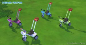 Sims 4 Kid Object Mod: Bicycle For Kids And Toddler (Image #11)