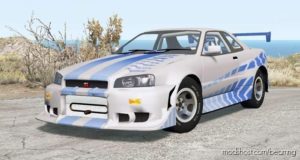 Nissan Skyline GT-R (R34) 2 Fast 2 Furious for BeamNG.drive
