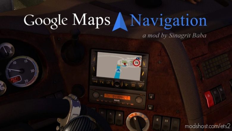 Google Maps Navigation V2.3 for Euro Truck Simulator 2