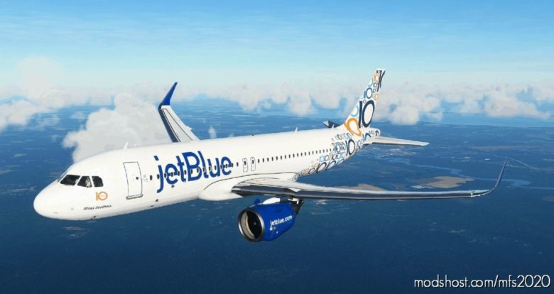 Jetblue – 10 Years [8K] – FBW A32NX V1.1 for Microsoft Flight Simulator 2020