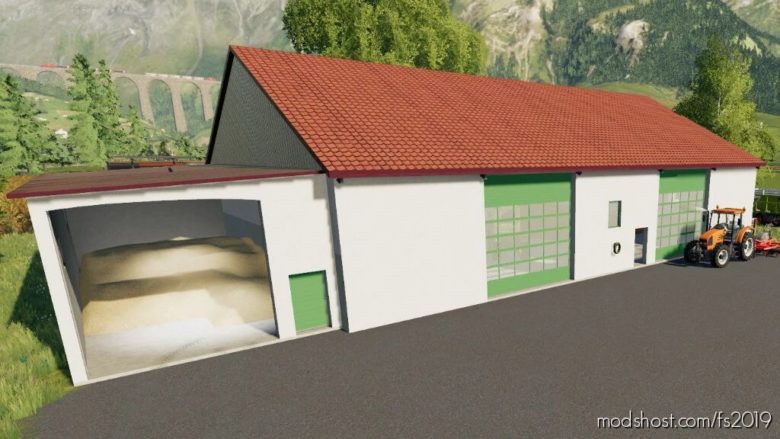 Modern Garage With Annex for Farming Simulator 19