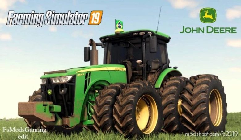John Deere 8R BR Version 2018 for Farming Simulator 19