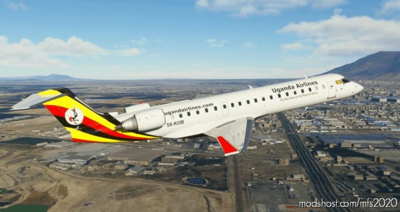 Uganda Airlines CRJ 700 – 8K for Microsoft Flight Simulator 2020