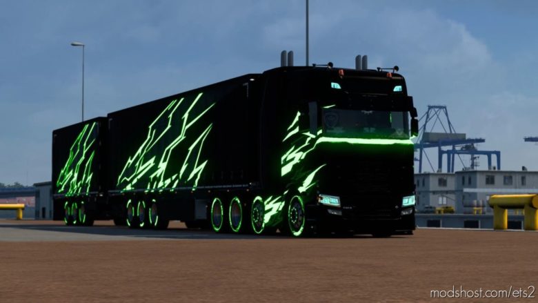 Glowing Trucks And Trailers (MP) [1.40] for Euro Truck Simulator 2