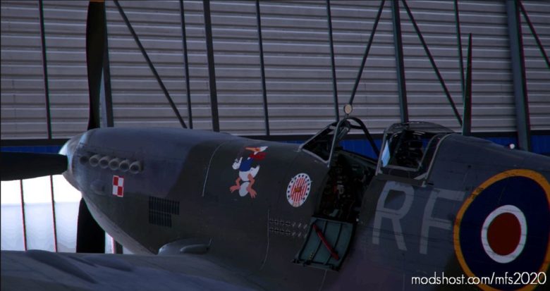 Supermarine Spitfire MK IX, RAF (Polish) 303 Squadron ‘Kościuszko’, RF-D S/N EN951 V1.2 for Microsoft Flight Simulator 2020