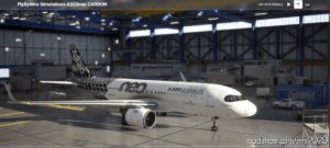 MSFS 2020 8K Livery Mod: A32NX FBW A320Neo Airbus Carbon Fibre (8K) (Image #3)