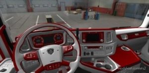 Scania Next GEN RED – White Interior [1.40] for Euro Truck Simulator 2