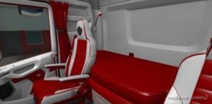 ETS2 Scania Mod: Next GEN RED – White Interior 1.40 (Image #2)