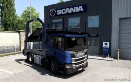 ETS2 Scania Truck Mod: Nextgen Scania P (Eugene) CAR Transport 1.40.1 (Image #4)