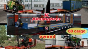 Ownable Overweight Trailer Kassbohrer LB4E V1.1.6 for Euro Truck Simulator 2