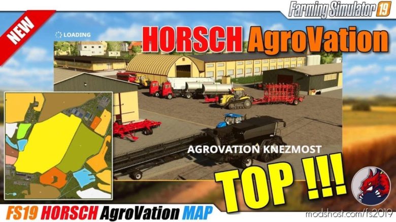 Autodrive Course For Horsch Agrovation Map for Farming Simulator 19