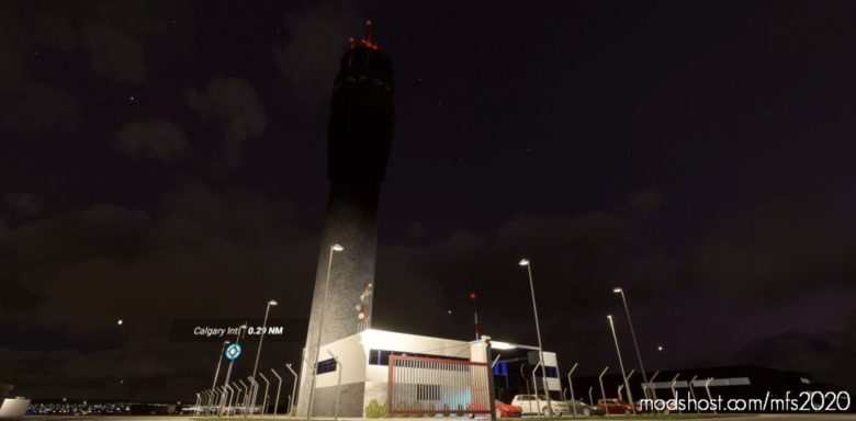 Calgary, Alberta, Canada (Cyyc) ATC Tower for Microsoft Flight Simulator 2020