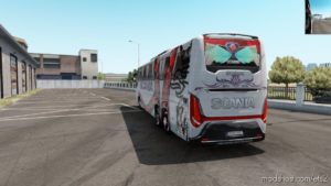 ETS2 Scania Bus Mod: Touring White 2021 1.39 - 1.40 (Image #3)