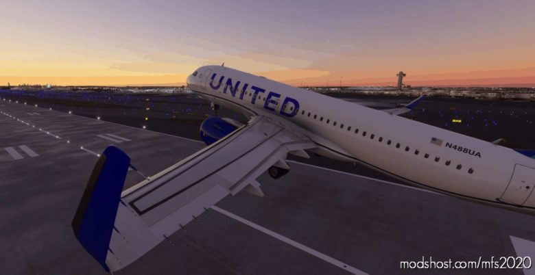 [A32NX] [8K] United Airlines Blue for Microsoft Flight Simulator 2020