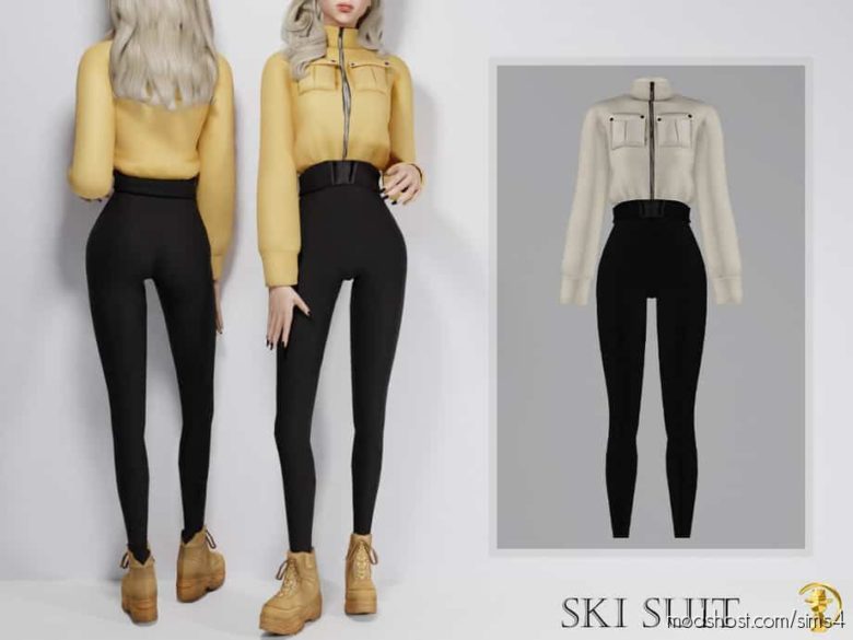 Sims 4 Clothes Mod: SKI Suit (Featured)