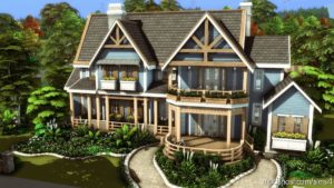 Sims 4 Mod: Familiar Country House (NO CC) (Image #4)