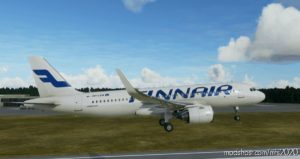 MSFS 2020 A320neo Livery Mod: Airbus 320NEO – Finnair – FBW A32NX (Image #2)