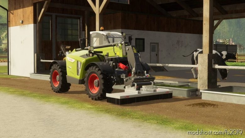Fliegl Pallet Fork And Brush for Farming Simulator 19