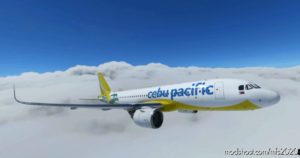 MSFS 2020 8K Livery Mod: A32NX Cebu Pacific NK 8K (Image #2)