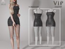 Rhinestone Dress P41 for The Sims 4