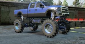 SnowRunner Car Mod: B-350 Diesel Mega MUD Truck V1.8.7 (Image #4)