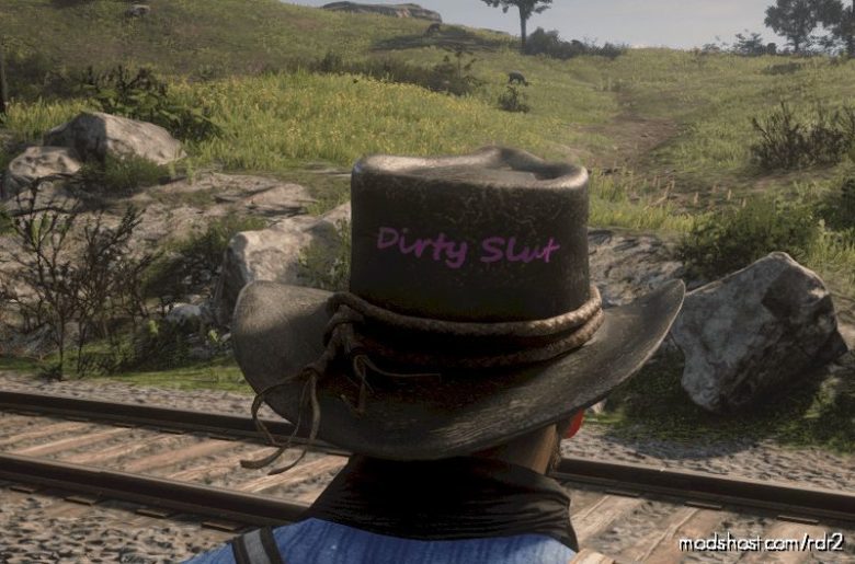 Dirty Slut ON Arthurs HAT for Red Dead Redemption 2