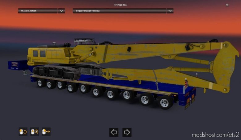 Heavy Cargo Trailers Pack For Russian Open Spaces Map V10.0 for Euro Truck Simulator 2